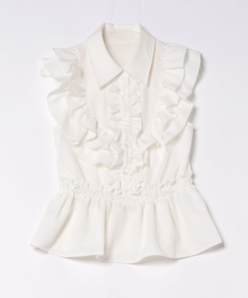 apres jour(アプレジュール)の「ペプラムフリルブラウス(シャツ/ブラウス・レディース・ドット/オフホワイト・X-LARGE/フリー)」の22枚目の写真