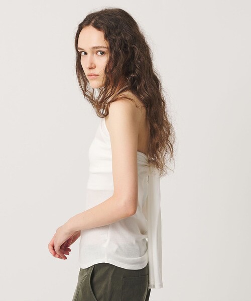 ATTISESSION（アティセッション）の「＜ATTISESSION＞コットンカシミヤ ホルターネックカットソー（Tシャツ/カットソー・レディース・ホワイト/ライトグレー/コバルトブルー・FREE）」の2枚目の写真