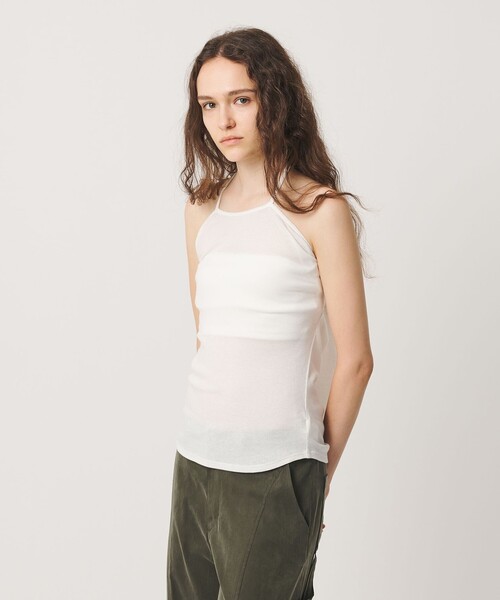 ATTISESSION（アティセッション）の「＜ATTISESSION＞コットンカシミヤ ホルターネックカットソー（Tシャツ/カットソー・レディース・ホワイト/ライトグレー/コバルトブルー・FREE）」の5枚目の写真