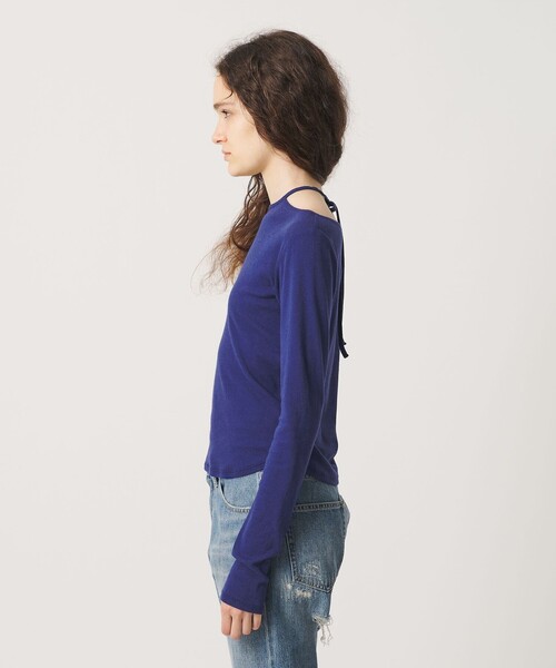 ATTISESSION（アティセッション）の「＜ATTISESSION＞コットンカシミヤ ホルターネックカットソー（Tシャツ/カットソー・レディース・ホワイト/ライトグレー/コバルトブルー・FREE）」の11枚目の写真