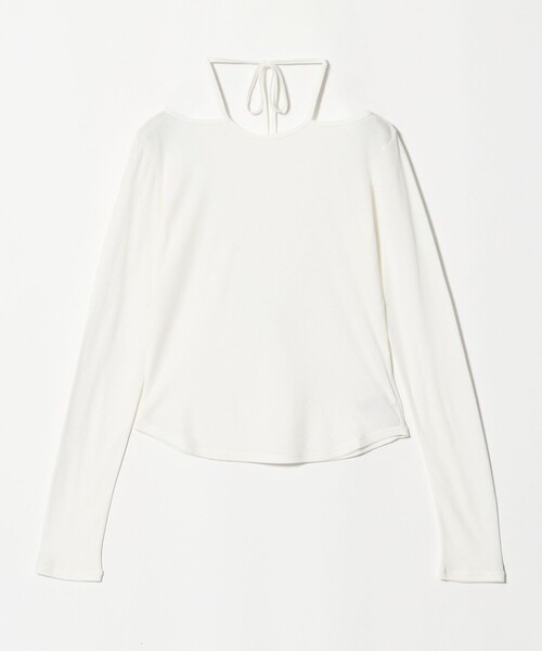 ATTISESSION（アティセッション）の「＜ATTISESSION＞コットンカシミヤ ホルターネックカットソー（Tシャツ/カットソー・レディース・ホワイト/ライトグレー/コバルトブルー・FREE）」の12枚目の写真