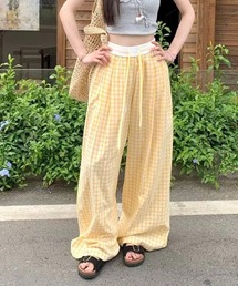 ルーズチェックサマーパンツ