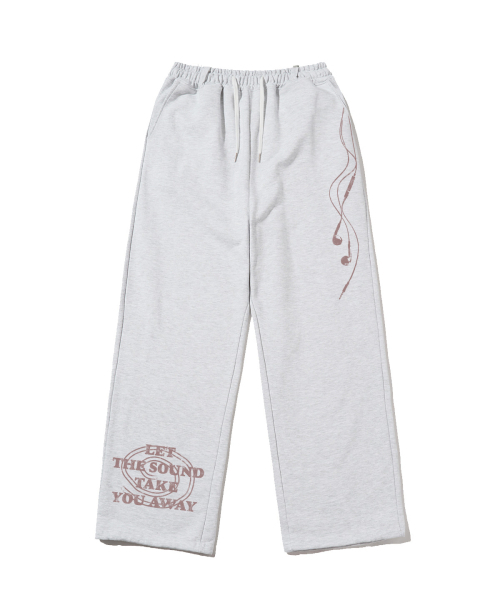 ESCAPEFROM(エスケープフロム)の「イヤフォンプリントスウェットパンツグレー(スウェットパンツ・レディース・その他・LARGE/MEDIUM)」の3枚目の写真