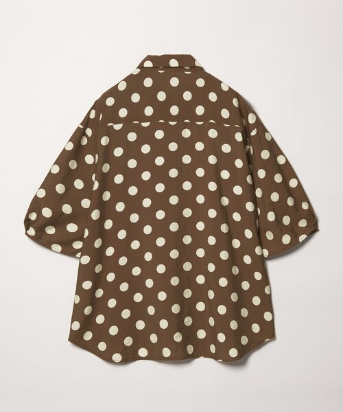 CITEN（シテン）の「＜CITEN＞ドットハーフスリーブシャツ（シャツ/ブラウス・レディース・ダークブラウン・フリー）」の10枚目の写真