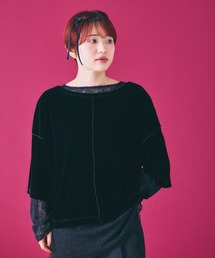 LEPSIM | シアーベロア2WAY6分袖プルオーバー　839453(Tシャツ/カットソー)