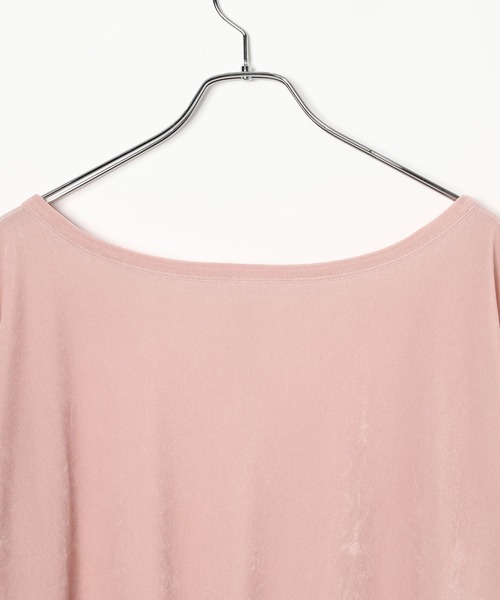 LEPSIM（レプシィム）の「シアーベロア2WAY6分袖プルオーバー　839453（Tシャツ/カットソー・レディース・ブラウン/ピンク/アイボリー/ブラック・FREE）」の9枚目の写真