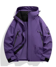 マウンテンパーカー（パープル/紫色系・防水/撥水/防汚）ファッション