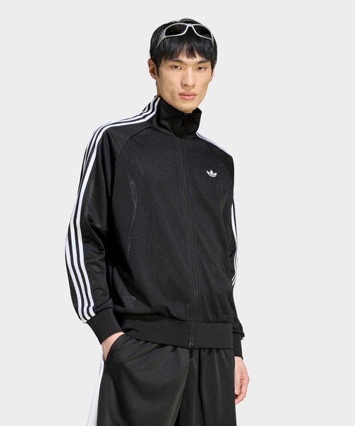 adidas(アディダス)の「FB メッシュ TT トラックトップ / ジャージ / トラックジャケット / アディダスオリジナルス adidas Originals(ジャージ・メンズ・ブラック・MEDIUM/SMALL/XX-LARGE/LARGE/3XL/X-SMALL/X-LARGE)」の3枚目の写真