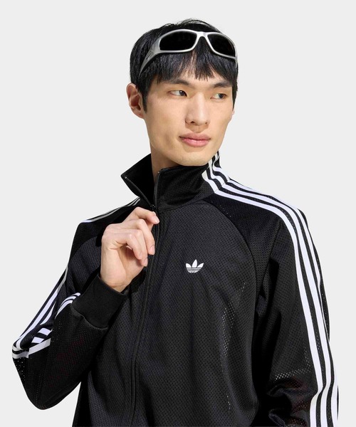 adidas(アディダス)の「FB メッシュ TT トラックトップ / ジャージ / トラックジャケット / アディダスオリジナルス adidas Originals(ジャージ・メンズ・ブラック・MEDIUM/SMALL/XX-LARGE/LARGE/3XL/X-SMALL/X-LARGE)」の6枚目の写真