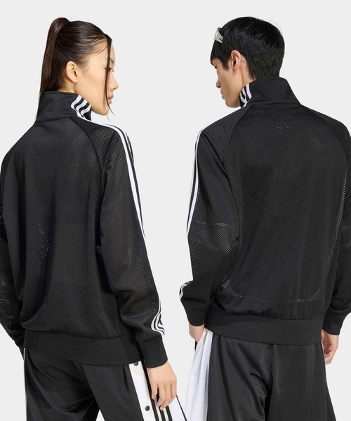 adidas(アディダス)の「FB メッシュ TT トラックトップ / ジャージ / トラックジャケット / アディダスオリジナルス adidas Originals(ジャージ・メンズ・ブラック・MEDIUM/SMALL/XX-LARGE/LARGE/3XL/X-SMALL/X-LARGE)」の2枚目の写真