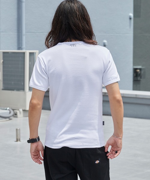 AVIREX(アヴィレックス)の「AVIREX/アビレックス DAILY S/S RIB CREW NECK TEE(Tシャツ/カットソー・メンズ・ホワイト/ブラック・S/M/L)」の6枚目の写真