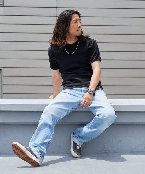 AVIREX(アヴィレックス)の「AVIREX/アビレックス DAILY S/S RIB CREW NECK TEE(Tシャツ/カットソー・メンズ・ホワイト/ブラック・S/M/L)」の15枚目の写真