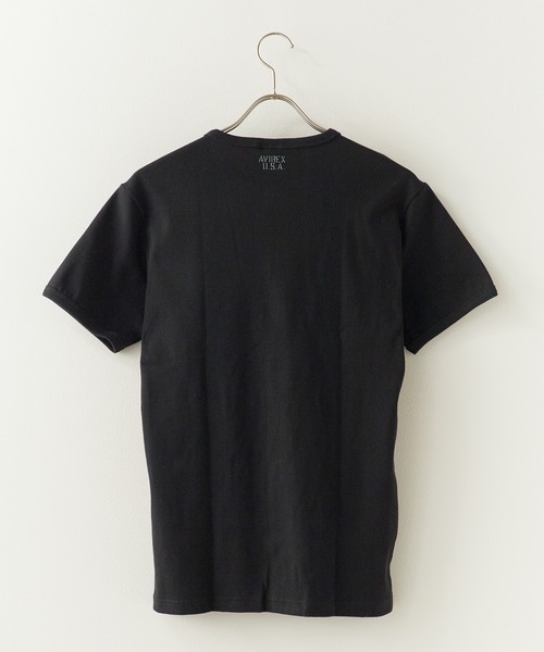 AVIREX(アヴィレックス)の「AVIREX/アビレックス DAILY S/S RIB CREW NECK TEE(Tシャツ/カットソー・メンズ・ホワイト/ブラック・S/M/L)」の10枚目の写真