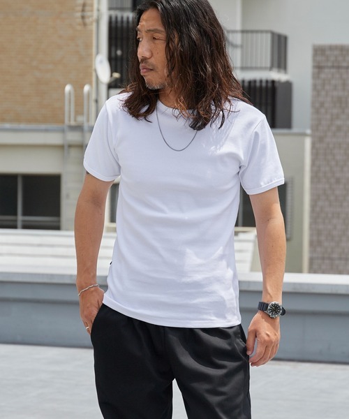 AVIREX(アヴィレックス)の「AVIREX/アビレックス DAILY S/S RIB CREW NECK TEE(Tシャツ/カットソー・メンズ・ホワイト/ブラック・S/M/L)」の5枚目の写真