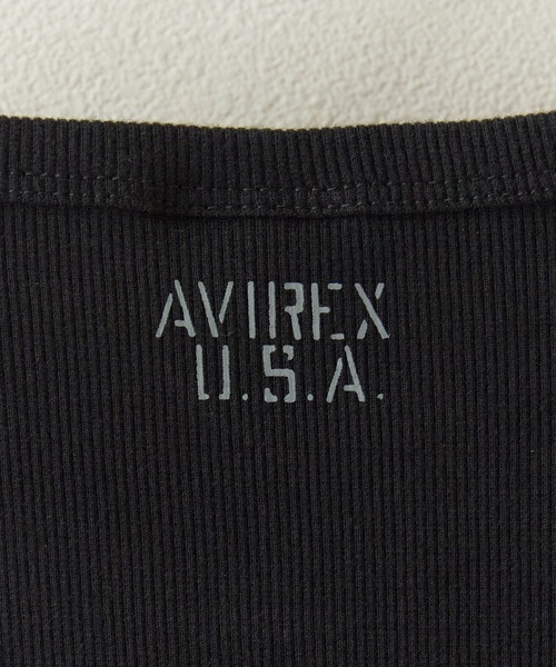 AVIREX(アヴィレックス)の「AVIREX/アビレックス DAILY S/S RIB CREW NECK TEE(Tシャツ/カットソー・メンズ・ホワイト/ブラック・S/M/L)」の20枚目の写真