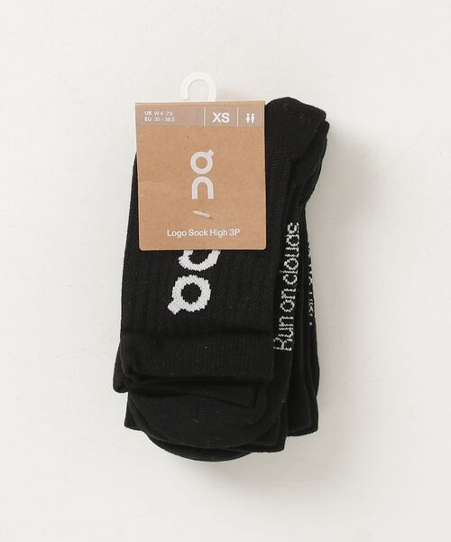 On(オン)の「On/オン Logo Sock High 3P(ソックス/靴下・メンズ・ホワイト/ブラック/グレー・M/S)」の2枚目の写真