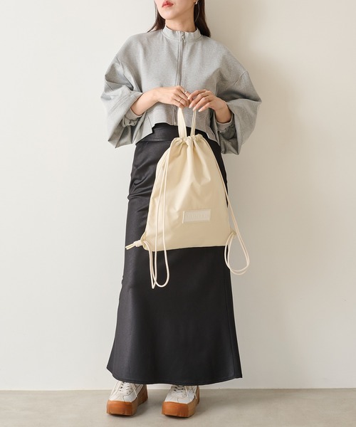 HUNTER(ハンター)の「【HUNTER】TRAVEL DRAWSTRING BACKPACK TOTE(トートバッグ・レディース・ホワイト/ブラック・FREE)」の10枚目の写真