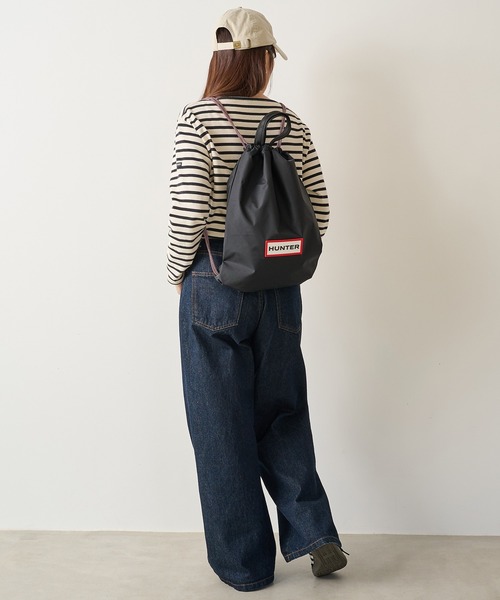 HUNTER(ハンター)の「【HUNTER】TRAVEL DRAWSTRING BACKPACK TOTE(トートバッグ・レディース・ホワイト/ブラック・FREE)」の17枚目の写真