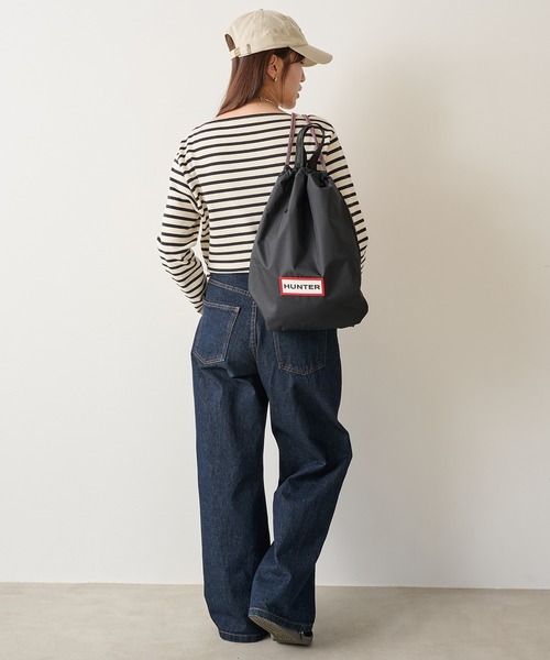HUNTER(ハンター)の「【HUNTER】TRAVEL DRAWSTRING BACKPACK TOTE(トートバッグ・レディース・ホワイト/ブラック・FREE)」の18枚目の写真