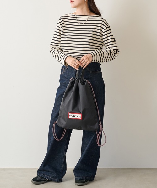 HUNTER(ハンター)の「【HUNTER】TRAVEL DRAWSTRING BACKPACK TOTE(トートバッグ・レディース・ホワイト/ブラック・FREE)」の19枚目の写真