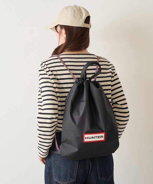 HUNTER(ハンター)の「【HUNTER】TRAVEL DRAWSTRING BACKPACK TOTE(トートバッグ・レディース・ホワイト/ブラック・FREE)」の12枚目の写真