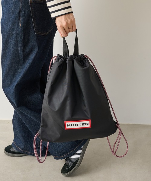 HUNTER(ハンター)の「【HUNTER】TRAVEL DRAWSTRING BACKPACK TOTE(トートバッグ・レディース・ホワイト/ブラック・FREE)」の15枚目の写真
