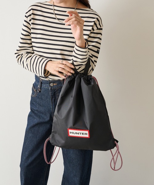 HUNTER(ハンター)の「【HUNTER】TRAVEL DRAWSTRING BACKPACK TOTE(トートバッグ・レディース・ホワイト/ブラック・FREE)」の16枚目の写真