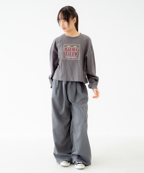 GENERATOR(ジェネレーター)の「ジェネレーター PUNK FIELD L/S Tシャツ(Tシャツ/カットソー・レディース・チャコールグレー/ブラック・F)」の4枚目の写真