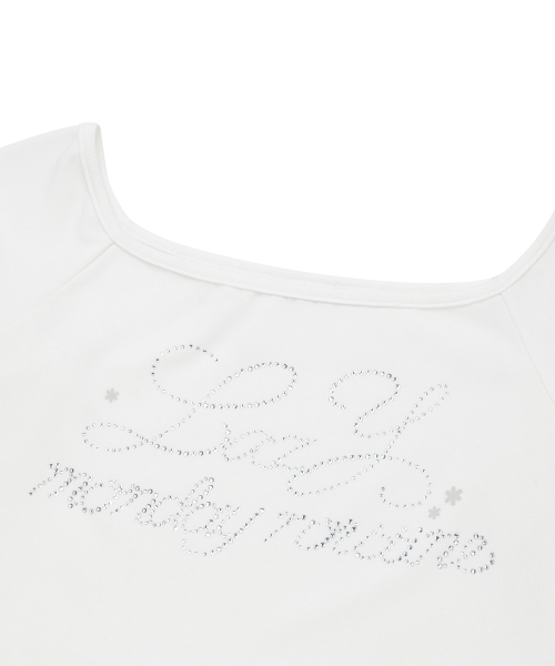 LMR(エルエムアール)の「ホットフィックスアイレットボートネックTシャツ WHITE(Tシャツ/カットソー・レディース・ホワイト・SMALL/MEDIUM)」の14枚目の写真