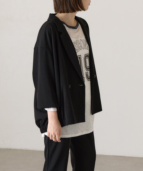 BEARDSLEY(ビアズリー)の「《ZOZO先行予約開始》スソギャザージャケット《FRIPIER》(ブルゾン・レディース・ブラック・FREE)」の22枚目の写真