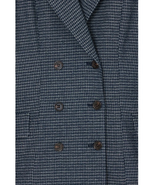 SLY(スライ)の「DOUBLE BUTTON 2P OP ダブルボタンツーピーワンピース 秋服 2点セット セットアップ ジャケット ショートパンツ(セットアップ・レディース・ネイビー/ブラウン・2/1)」の7枚目の写真