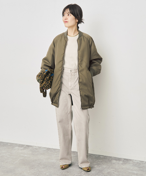 Spick & Span(スピックアンドスパン)の「TICCA / ティッカ ミドルMA-1(MA-1・レディース・ブラック/ブラウン系その他・FREE)」の9枚目の写真