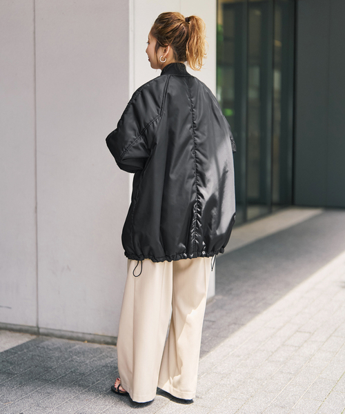 Spick & Span(スピックアンドスパン)の「TICCA / ティッカ ミドルMA-1(MA-1・レディース・ブラック/ブラウン系その他・FREE)」の15枚目の写真