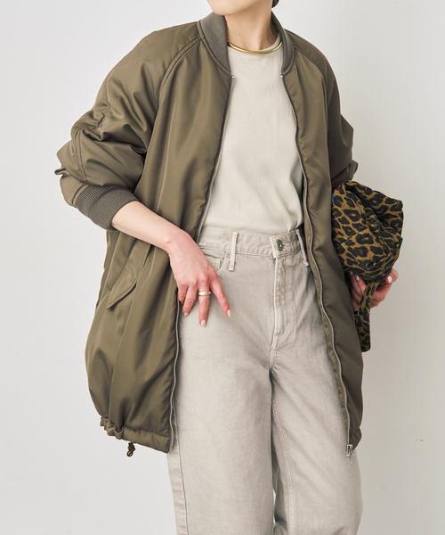 Spick & Span(スピックアンドスパン)の「TICCA / ティッカ ミドルMA-1(MA-1・レディース・ブラック/ブラウン系その他・FREE)」の17枚目の写真