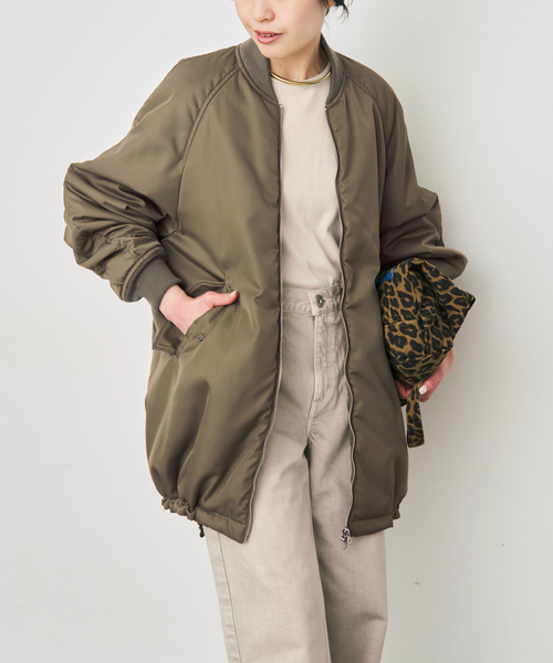Spick & Span(スピックアンドスパン)の「TICCA / ティッカ ミドルMA-1(MA-1・レディース・ブラック/ブラウン系その他・FREE)」の18枚目の写真