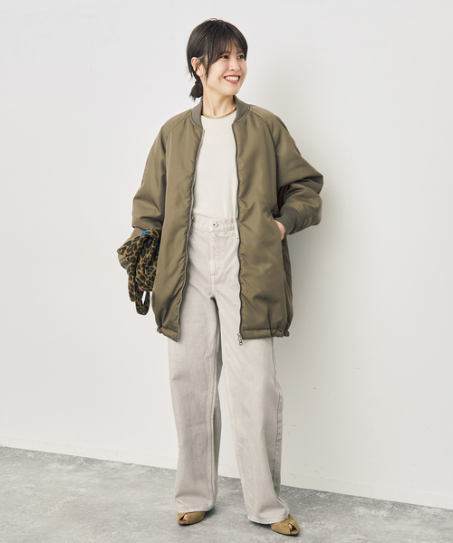 Spick & Span(スピックアンドスパン)の「TICCA / ティッカ ミドルMA-1(MA-1・レディース・ブラック/ブラウン系その他・FREE)」の21枚目の写真