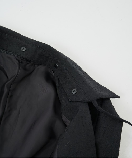 CITY TOKYO(シティトウキョウ)の「【CITY TOKYO/シティートウキョウ】Vintage Nep Detachable Collar JK/ヴィンテージネップ2WAYジャケット(テーラードジャケット・レディース・ブラック/オフホワイト・FREE)」の10枚目の写真