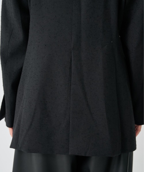 CITY TOKYO(シティトウキョウ)の「【CITY TOKYO/シティートウキョウ】Vintage Nep Detachable Collar JK/ヴィンテージネップ2WAYジャケット(テーラードジャケット・レディース・ブラック/オフホワイト・FREE)」の3枚目の写真