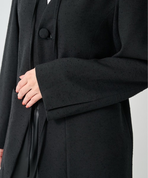 CITY TOKYO(シティトウキョウ)の「【CITY TOKYO/シティートウキョウ】Vintage Nep Detachable Collar JK/ヴィンテージネップ2WAYジャケット(テーラードジャケット・レディース・ブラック/オフホワイト・FREE)」の15枚目の写真