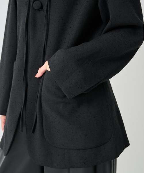 CITY TOKYO(シティトウキョウ)の「【CITY TOKYO/シティートウキョウ】Vintage Nep Detachable Collar JK/ヴィンテージネップ2WAYジャケット(テーラードジャケット・レディース・ブラック/オフホワイト・FREE)」の14枚目の写真
