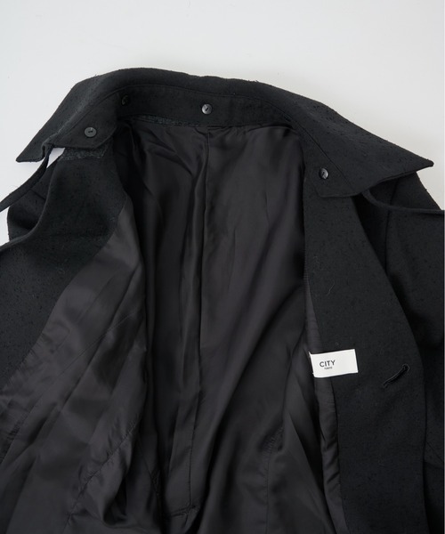 CITY TOKYO(シティトウキョウ)の「【CITY TOKYO/シティートウキョウ】Vintage Nep Detachable Collar JK/ヴィンテージネップ2WAYジャケット(テーラードジャケット・レディース・ブラック/オフホワイト・FREE)」の11枚目の写真