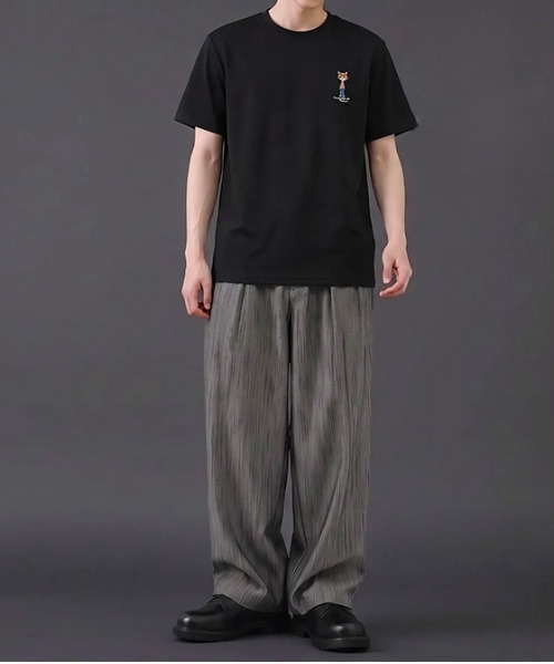 revertical(リバーティカル)の「キャット アートグラフィック バックプリント半袖Tシャツ(Tシャツ/カットソー・メンズ・ピンク/ホワイト/ブラック・LARGE/MEDIUM)」の5枚目の写真