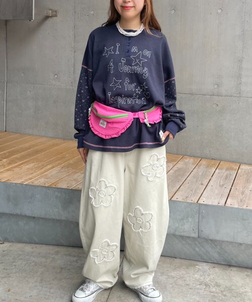 HELLO.SANFRANCISCO(ハローサンフランシスコ)の「【HELLO.SANFRANCISCO】リップフリルコンビウエストBAG(ボディバッグ/ウエストポーチ・レディース・ピンク/ブルー・ONE SIZE)」の11枚目の写真