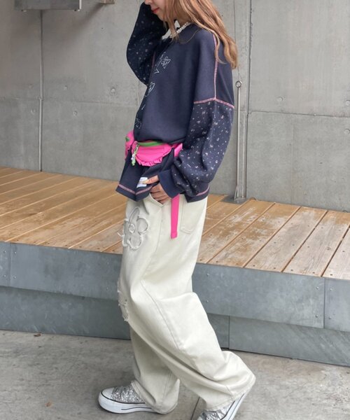 HELLO.SANFRANCISCO(ハローサンフランシスコ)の「【HELLO.SANFRANCISCO】リップフリルコンビウエストBAG(ボディバッグ/ウエストポーチ・レディース・ピンク/ブルー・ONE SIZE)」の12枚目の写真