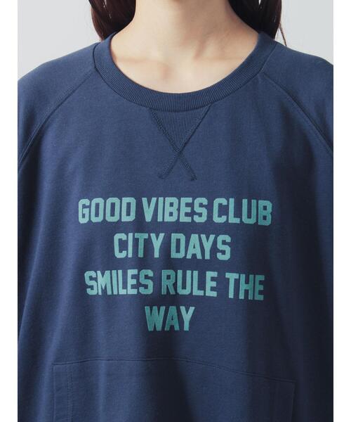 Samansa Mos2(サマンサ モスモス)の「ミニ裏毛7分袖ロゴスウェット(Tシャツ/カットソー・レディース・バーガンディー/ネイビー/グレー・F)」の12枚目の写真