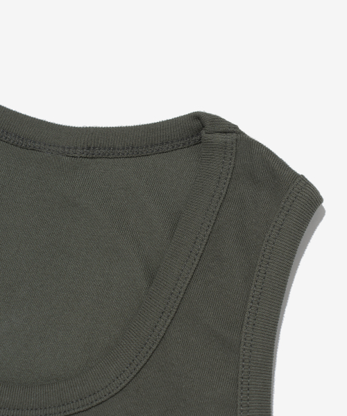 CARGOBROS FOR WOMAN(カーゴブロスフォーウィメン)の「アメリカンロゴスリムフィットスリーブレス(カーキ)(Tシャツ/カットソー・レディース・その他・FREE)」の3枚目の写真