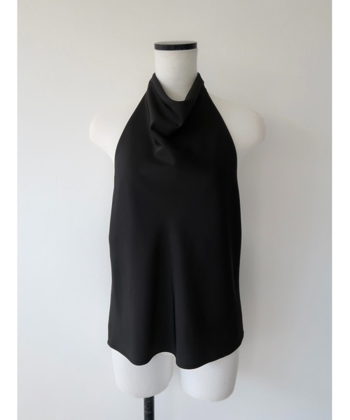 celon（セロン）の「satin touch halter top（シャツ/ブラウス・レディース・アイボリー/ブラック・FREE）」の6枚目の写真