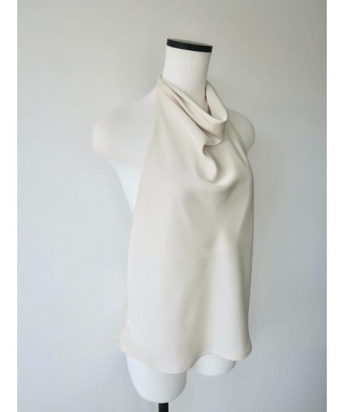 celon（セロン）の「satin touch halter top（シャツ/ブラウス・レディース・アイボリー/ブラック・FREE）」の11枚目の写真