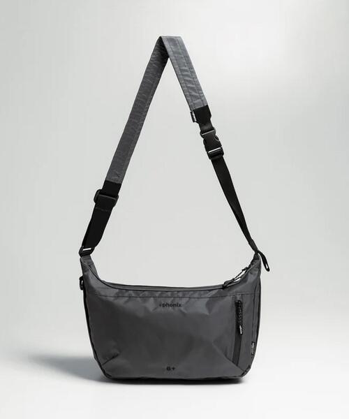 +phenix(プラスフェニックス)の「+phenix/プラスフェニックス/EXPAND SHOULDER BAG 6+(ショルダーバッグ・メンズ・ブラック/グレー・F)」の1枚目の写真