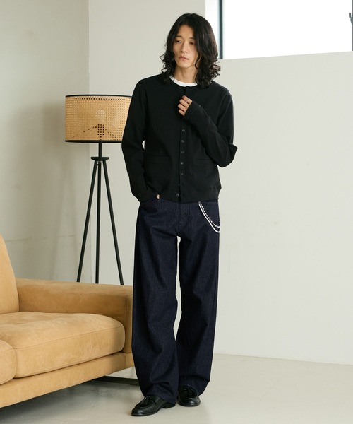 RAGEBLUE(レイジブルー)の「3D TWIST DENIM PANTS/3Dツイストデニムパンツ(デニムパンツ・メンズ・ブラック/インディゴブルー・LARGE/MEDIUM)」の4枚目の写真